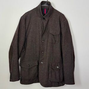 Daniel Cremieux Dark Brown Wool Blend Jacket